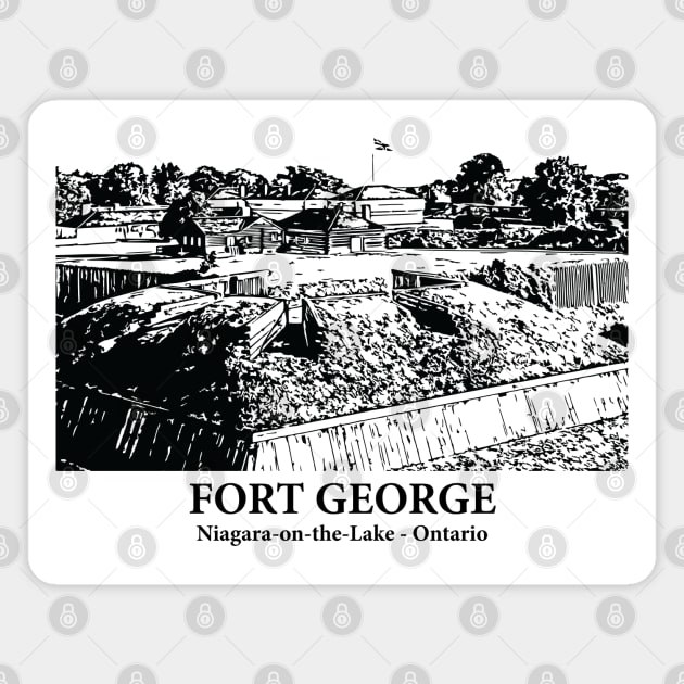 Fort George - Niagara-on-the-Lake ON Magnet by Lakeric